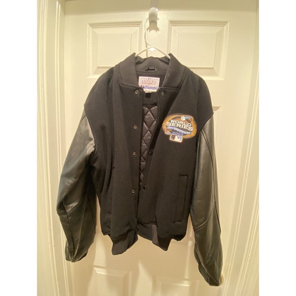 Men’s MLB World Series 2003 100th anniversary Varsity Jacket Size Med